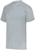 Augusta Sportswear Attain Wicking Two-Button Baseball Jersey (1565), Color 'Silver'